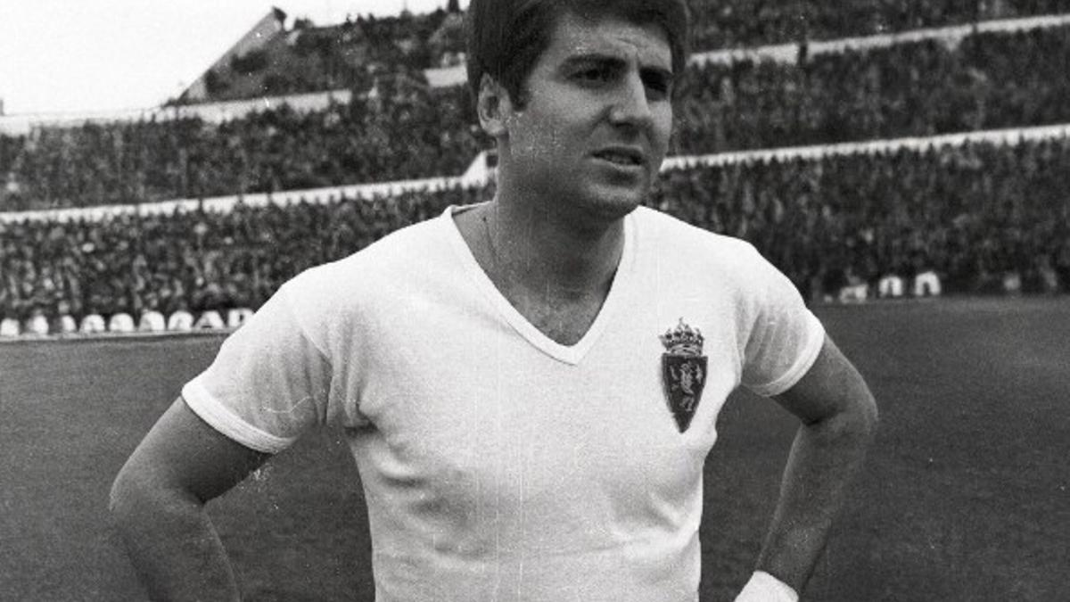 Juan Manuel Villa, durante su etapa como jugador del Real Zaragoza