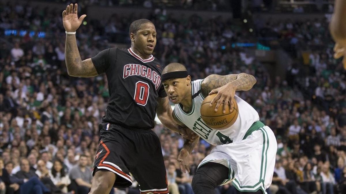 Isaiah Thomas (Boston) frente a Isaiah Canaan (Chicago)