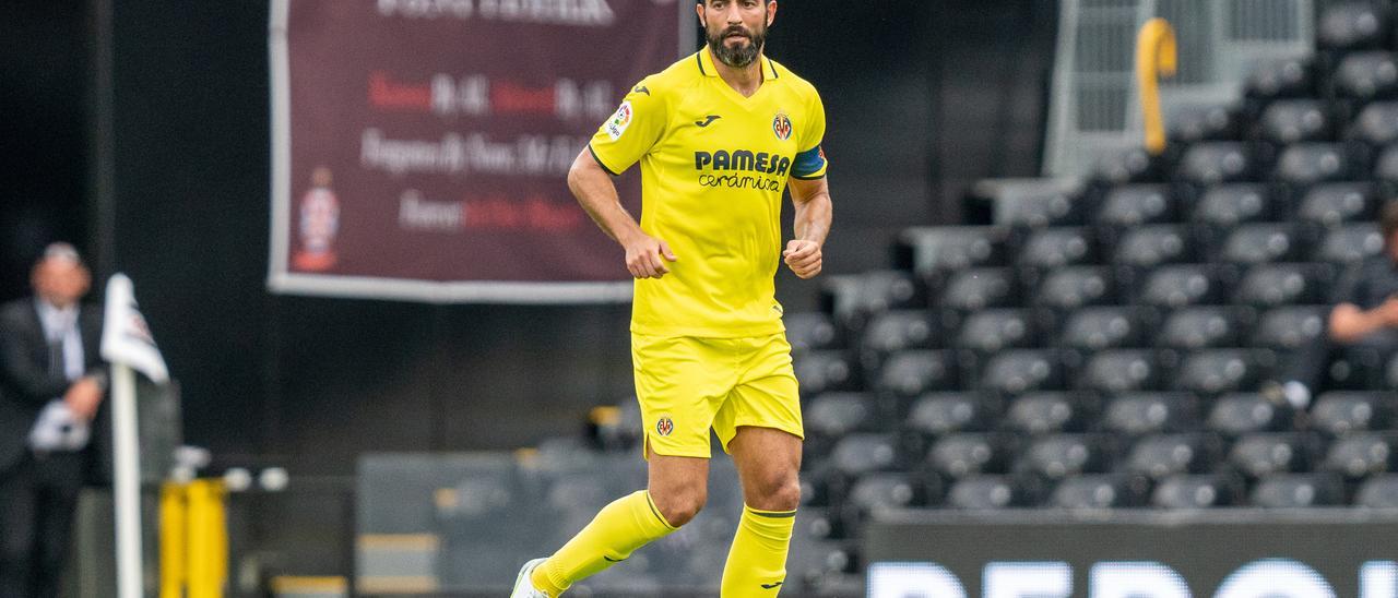 Albiol durante el encuentro de pretemporada ante el Fulham.