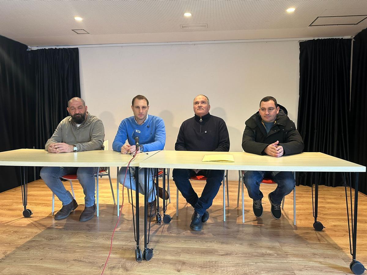 Un momento de la rueda de prensa.