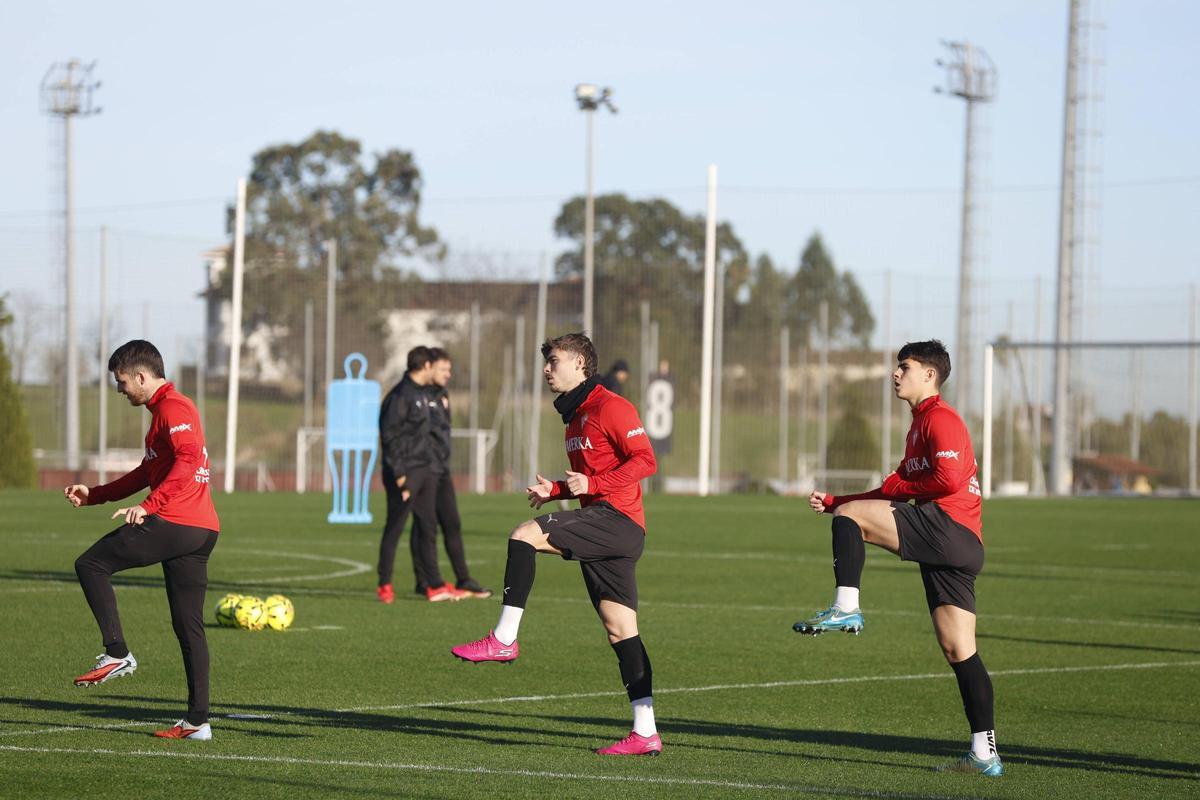 Pablo García, entre Guille y Alex Diego.