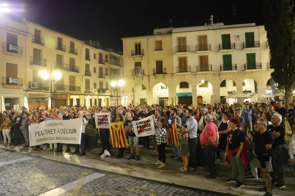 Concentración por la sentencia del 'Procés' en Gandia