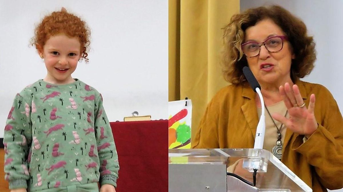 Lucía Campano y Cándida Megías, las lectoras de menor y mayor edad.