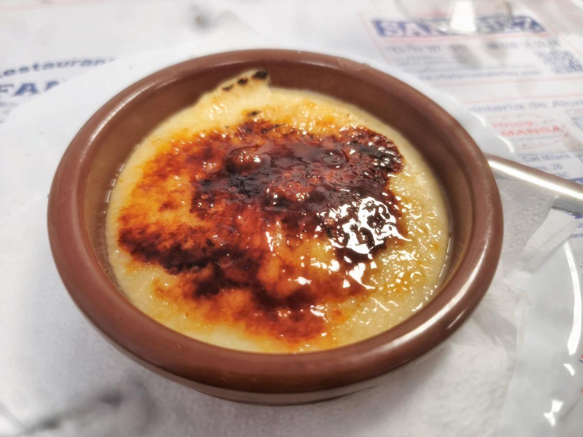 La crema catalana del bar restaurante Fandi.