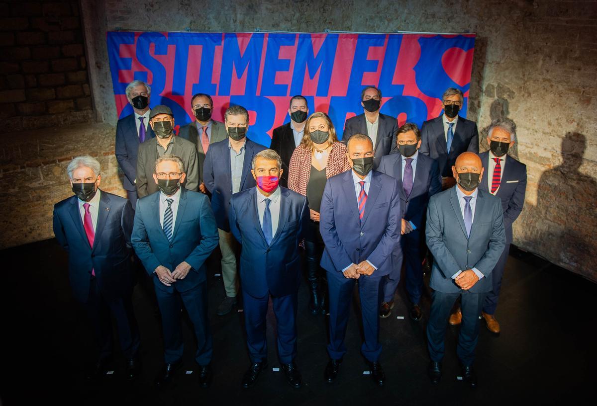 Laporta presenta la seva junta directiva amb una sola dona Laporta presenta la seva junta directiva amb una sola dona