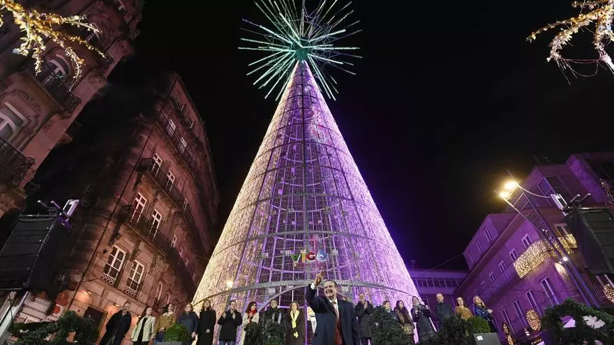 Apagado de las luces: Vigo despidió este domingo la mayor Navidad de su historia