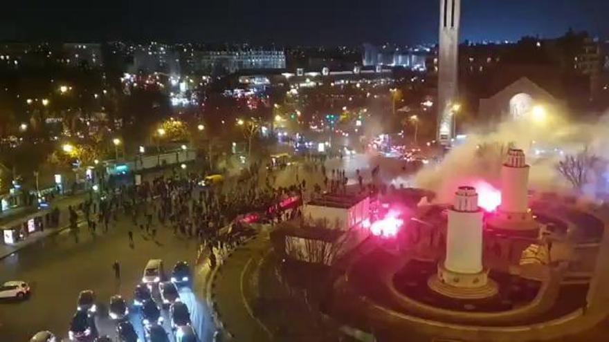 Terror en París por los altercados de los hinchas del Galarasaray