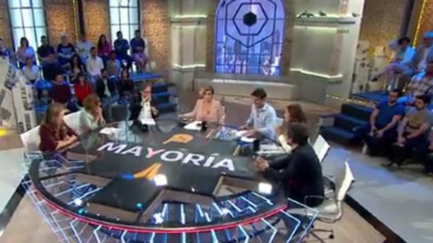 Cristina Pardo, en la mesa de &#039;Liarla Pardo&#039;.