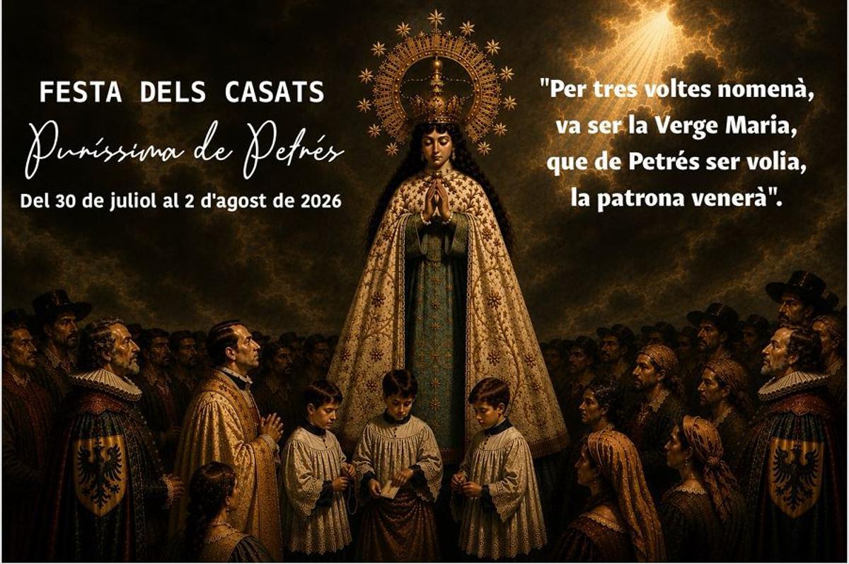 Cartel de las fiestas de Petrés.