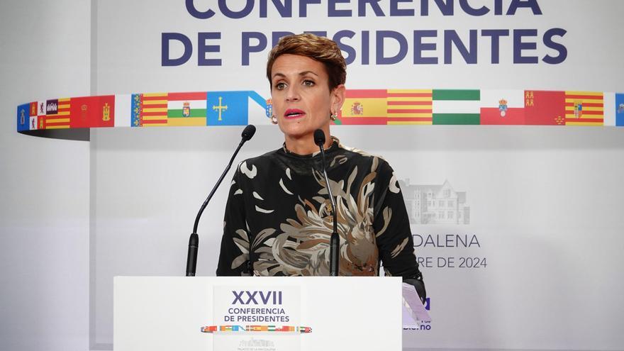 Chivite afirma que Navarra también tiene que salir beneficiada de una condonación de deuda