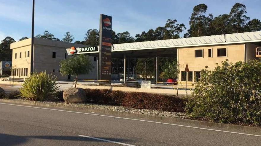 Estado de las obras de la futura estación de servicio. // FdV