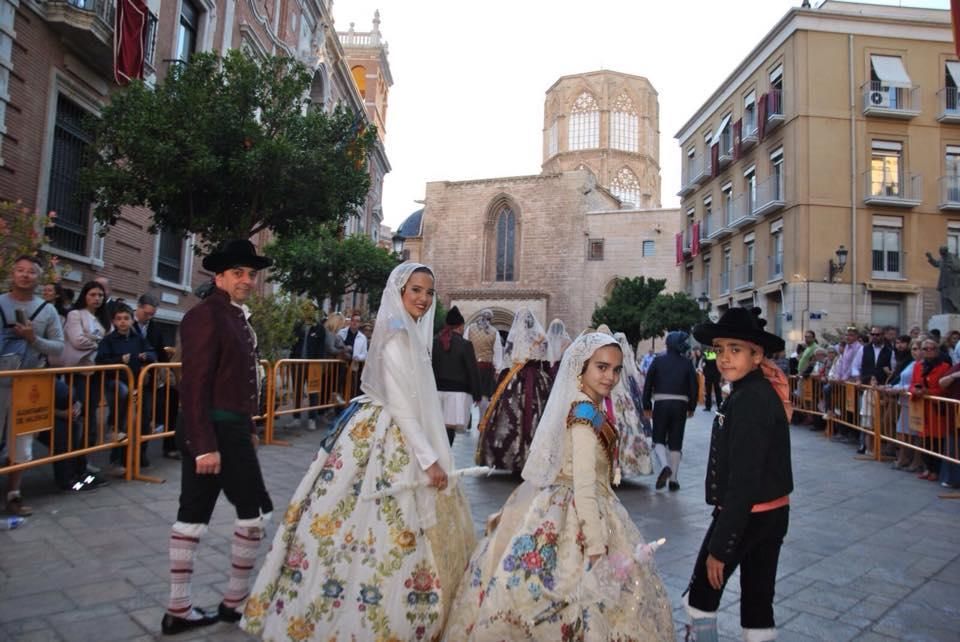 En la procesión del día de la Virgen