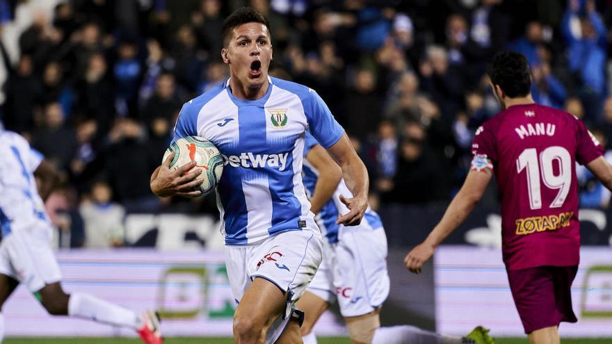 El LeganÃ©s celebra un gol en un partido reciente.