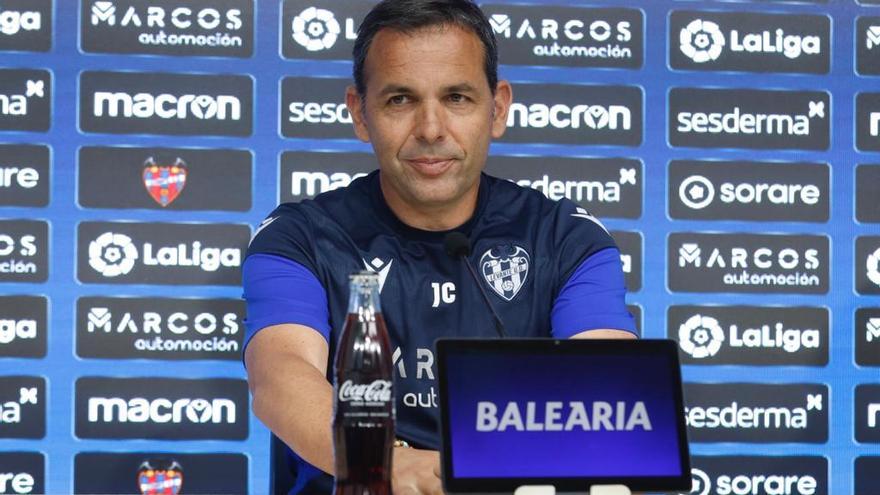 Javi Calleja, en rueda de prensa.