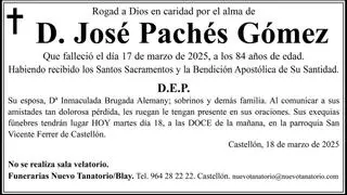 D. José Pachés Gómez