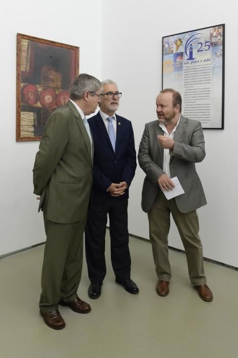 Inauguración de la exposición "25 años del campus Universidad de Verano de Maspalomas", en el Rectorado de la ULPGC.  Fotógrafo: Andrés Cruz