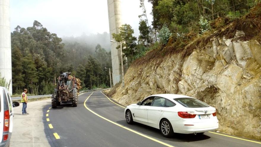 La carretera reabierta.