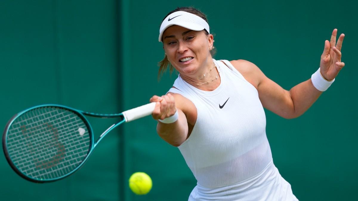 Badosa, durante su partido