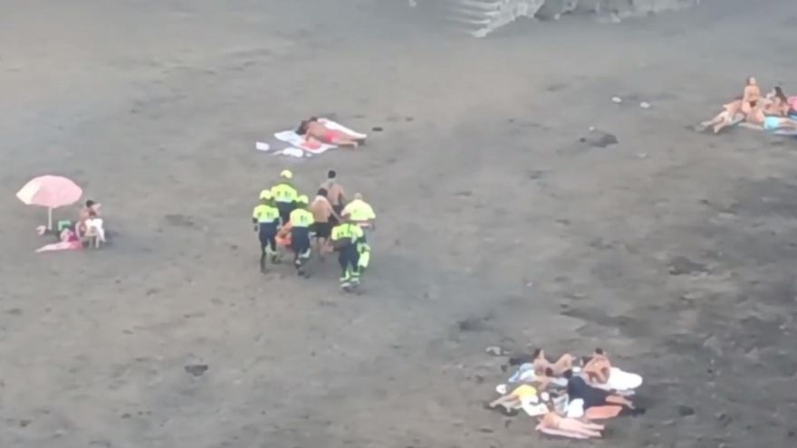 Rescate en la Playa del Pirata, Gran Canaria