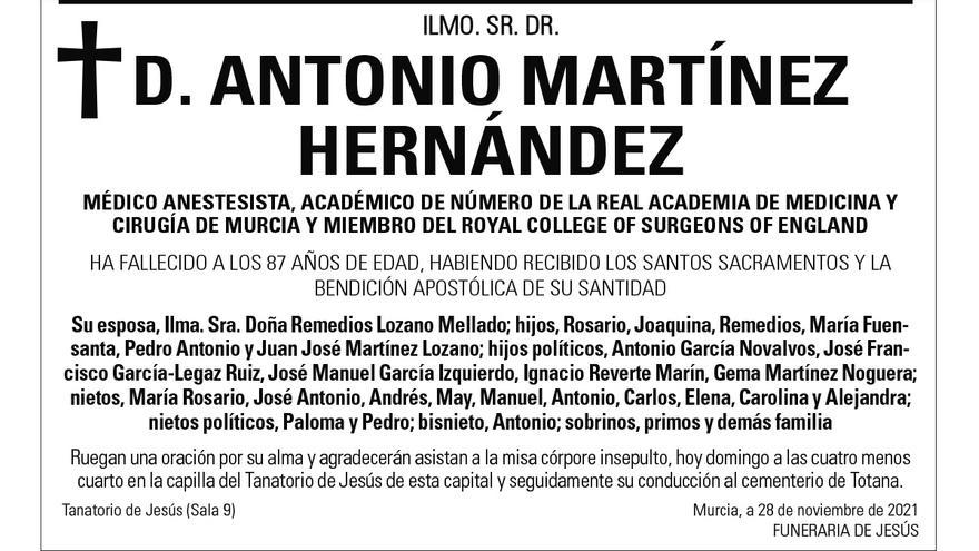 D. Antonio Martínez - La Opinión Murcia