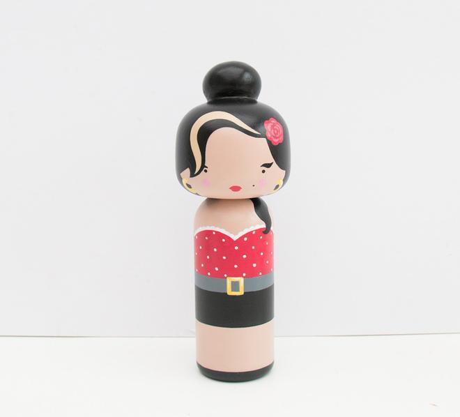 Colección Kokeshi dolls: Amy Winehouse