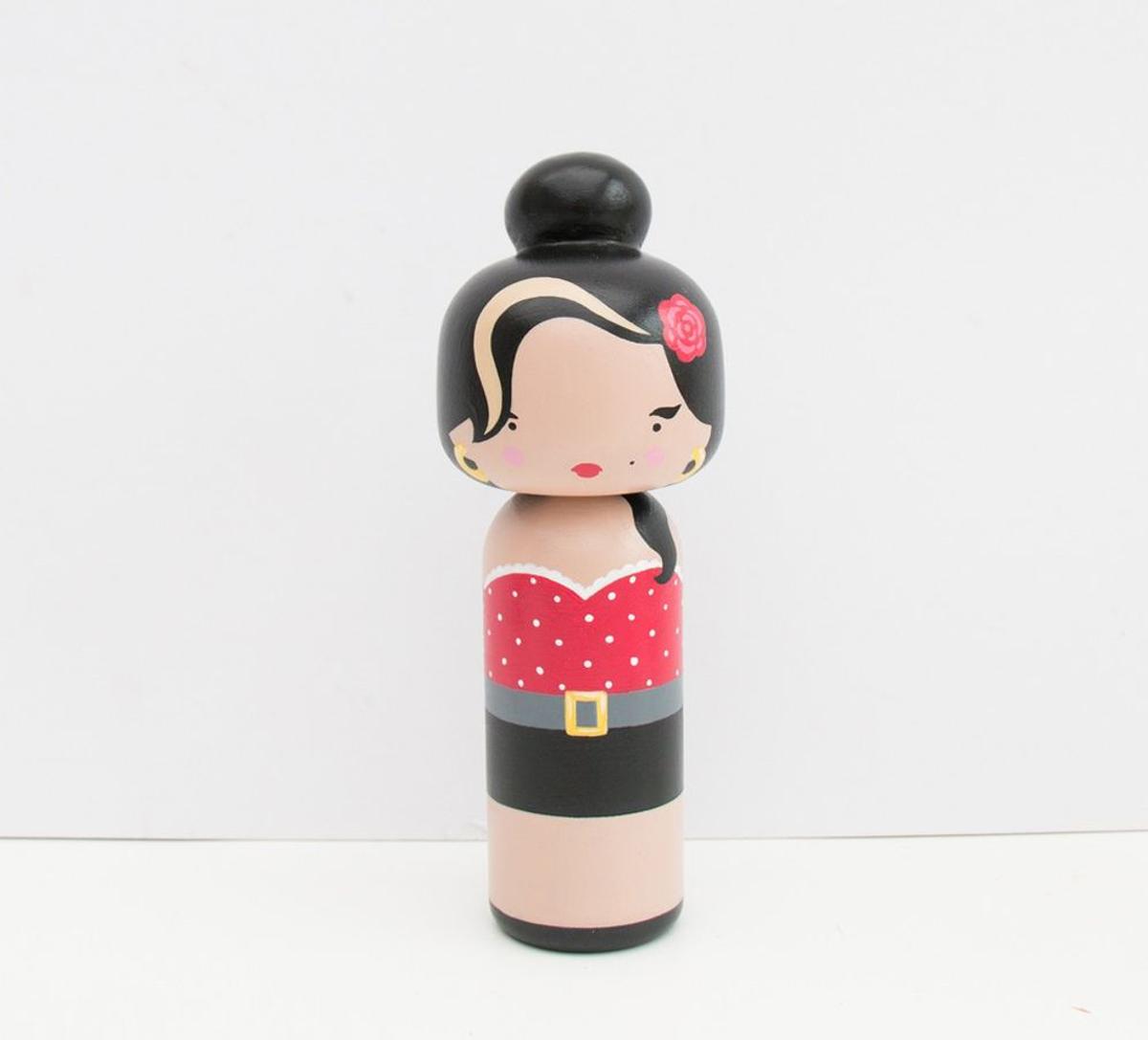 Colección Kokeshi dolls: Amy Winehouse