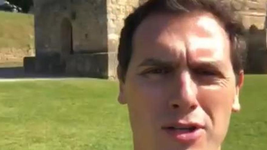 Albert Rivera se declara en un vídeo &quot;enamorado de Asturias, los fundadores de España&quot;