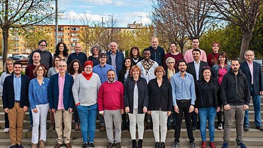 Els integrants de la llista d&#039;ERC a Figueres, liderada per Agnès Lladó.