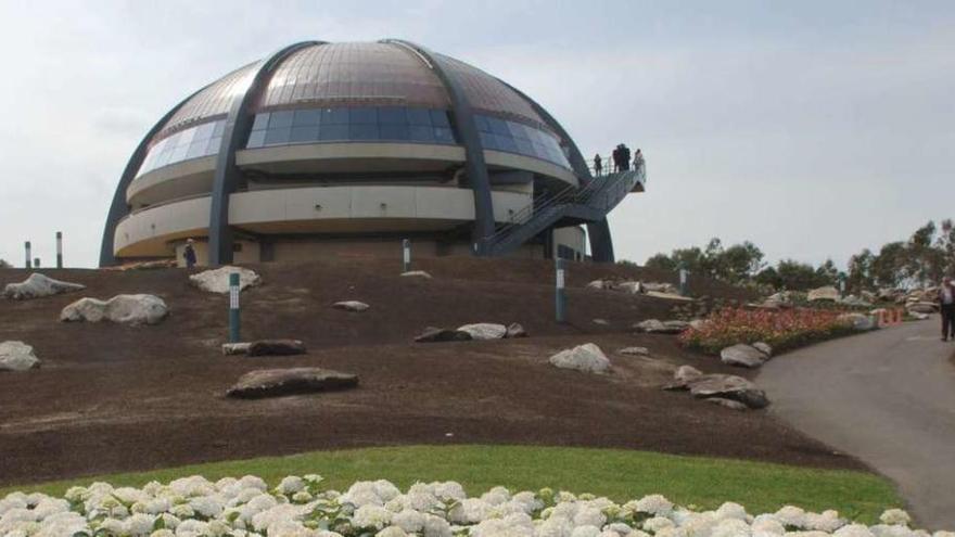 El mirador del monte de San Pedro, el día de su inauguración.