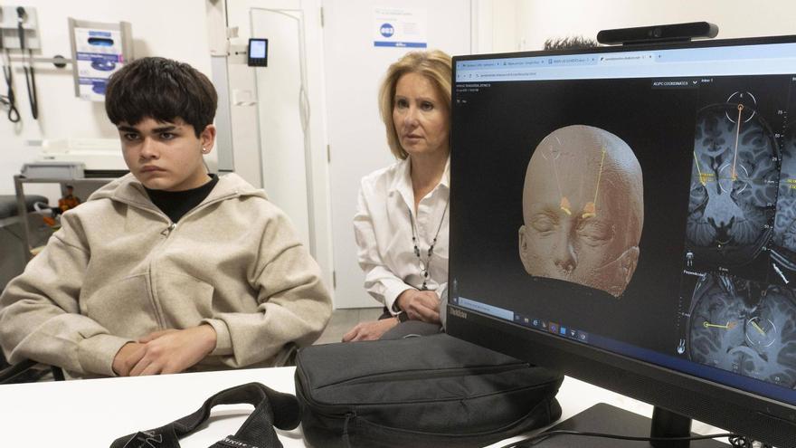 Darío López, antes de tratarse en el Hospital Vall d'Hebron