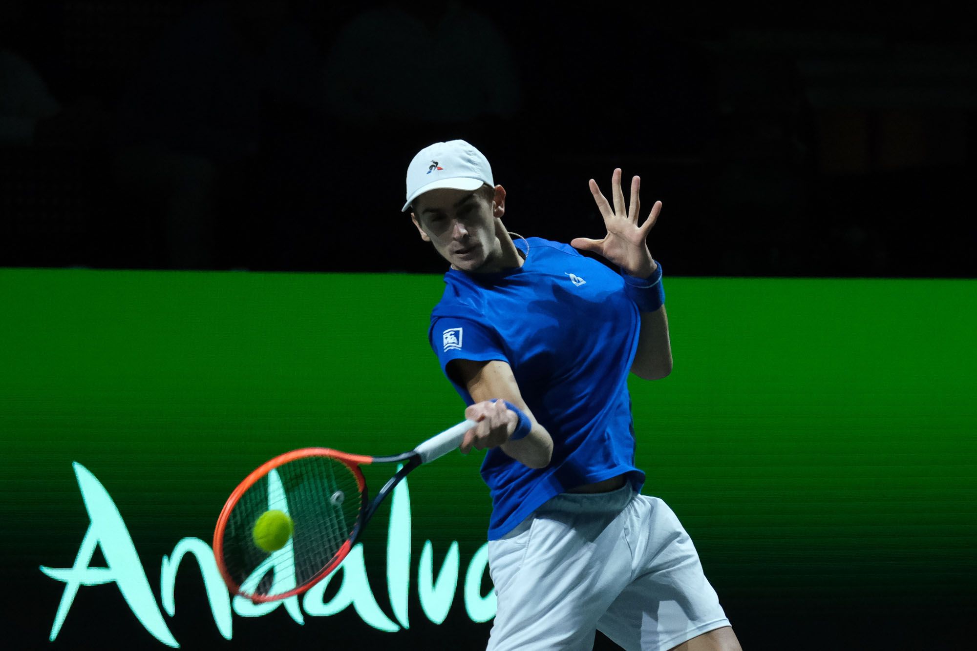 Primer partido de la Final de la Copa Davis 2023 entre Italia y Australia.