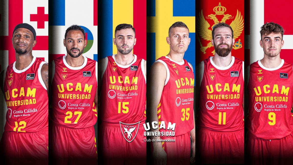 Jugadores internacionales del UCAM en estas ventanas FIBA