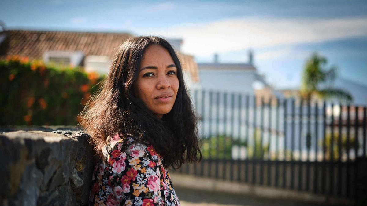 La cantante cubana Eme Alfonso, en Tenerife.