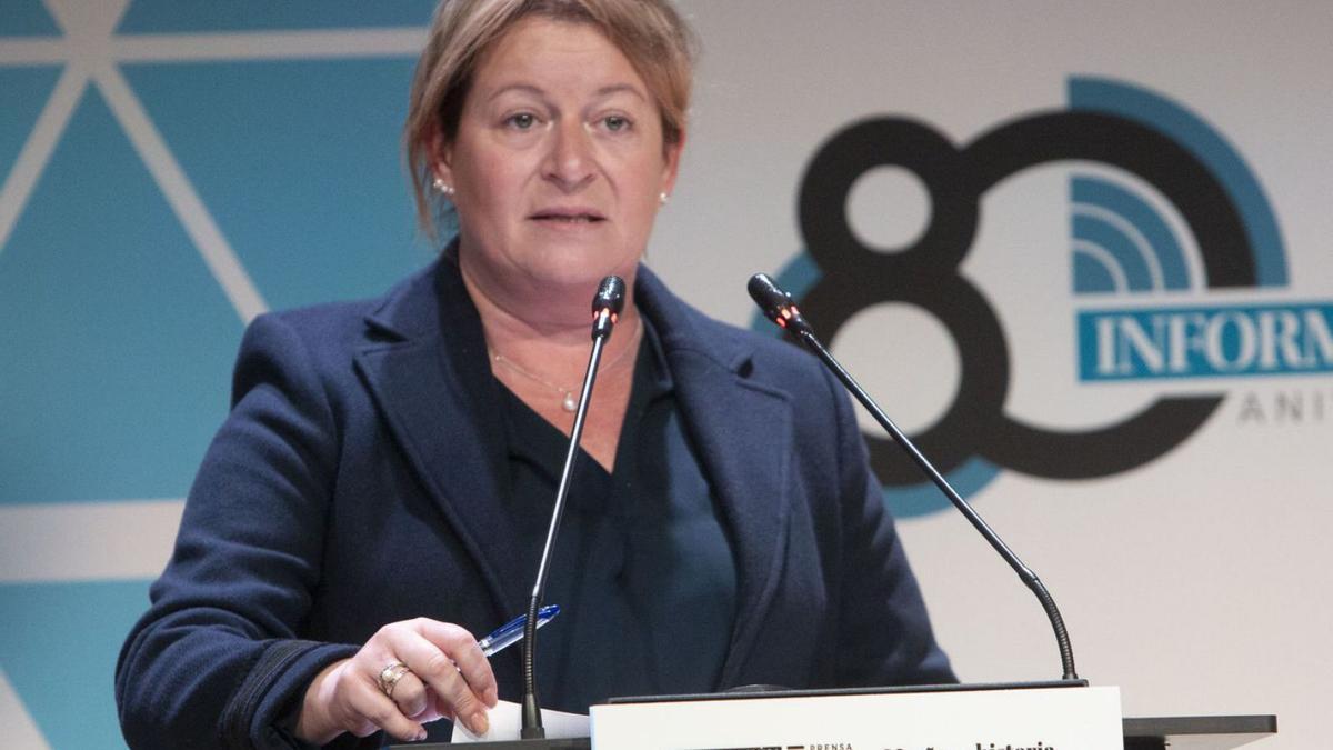 Ana Serna, durante su intervención sobre gestión hídrica