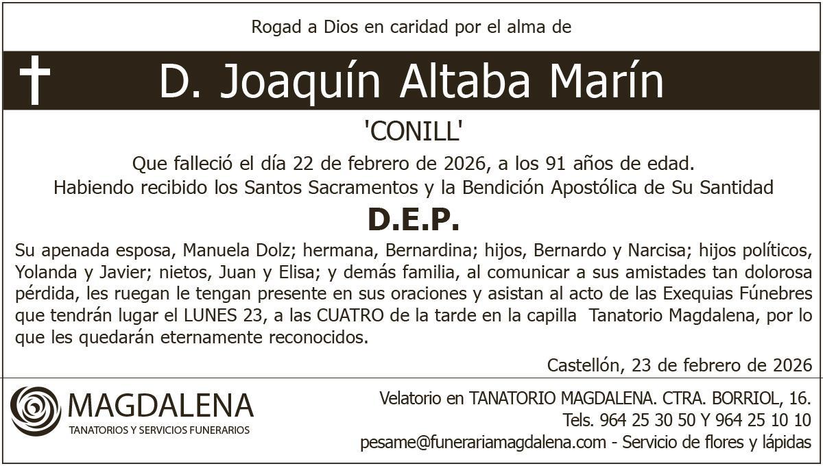 D. Joaquín Altaba Marín