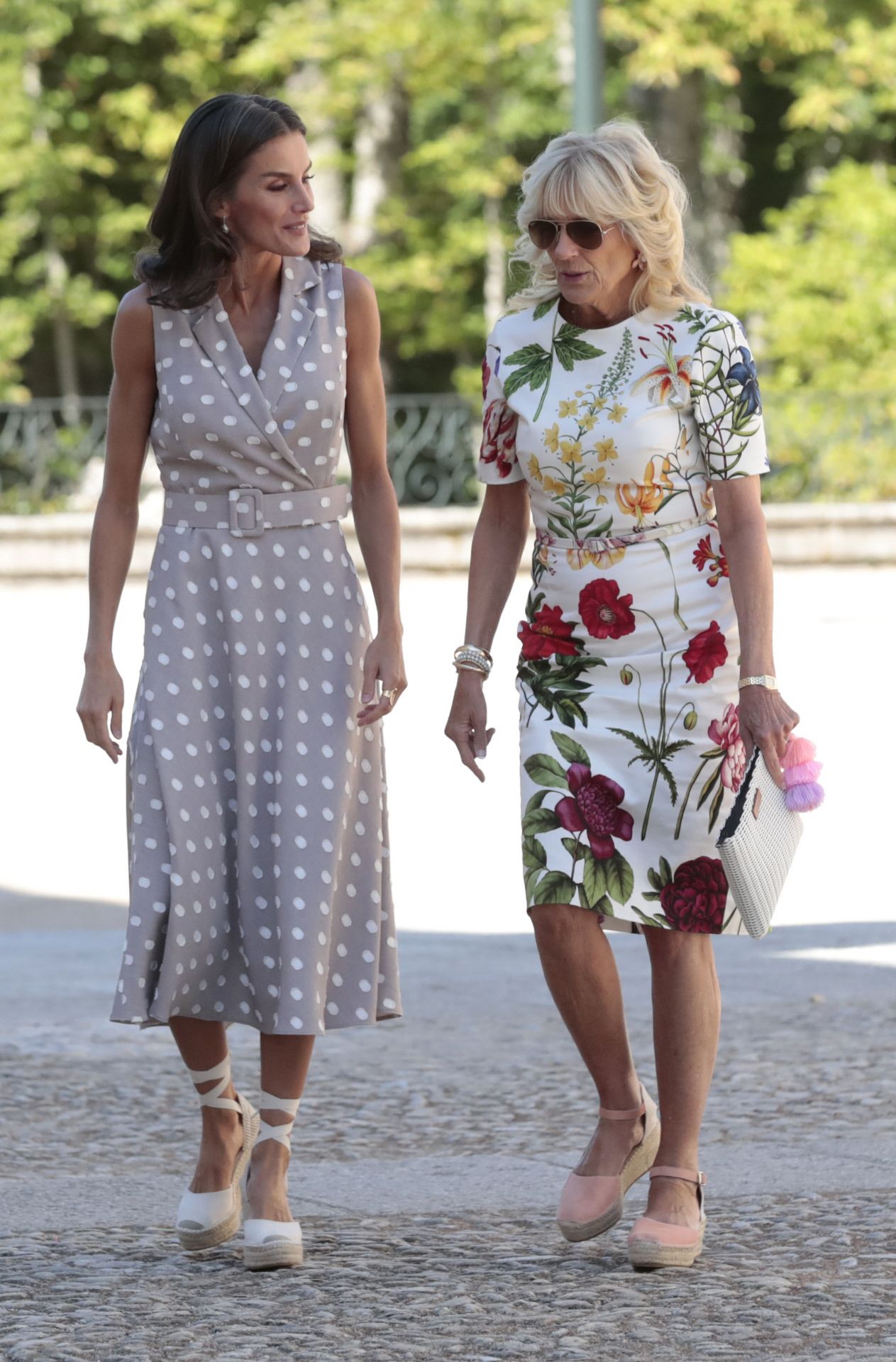 La reina Letizia y Jill Biden comparten alpargatas cuña de la marca española - Woman