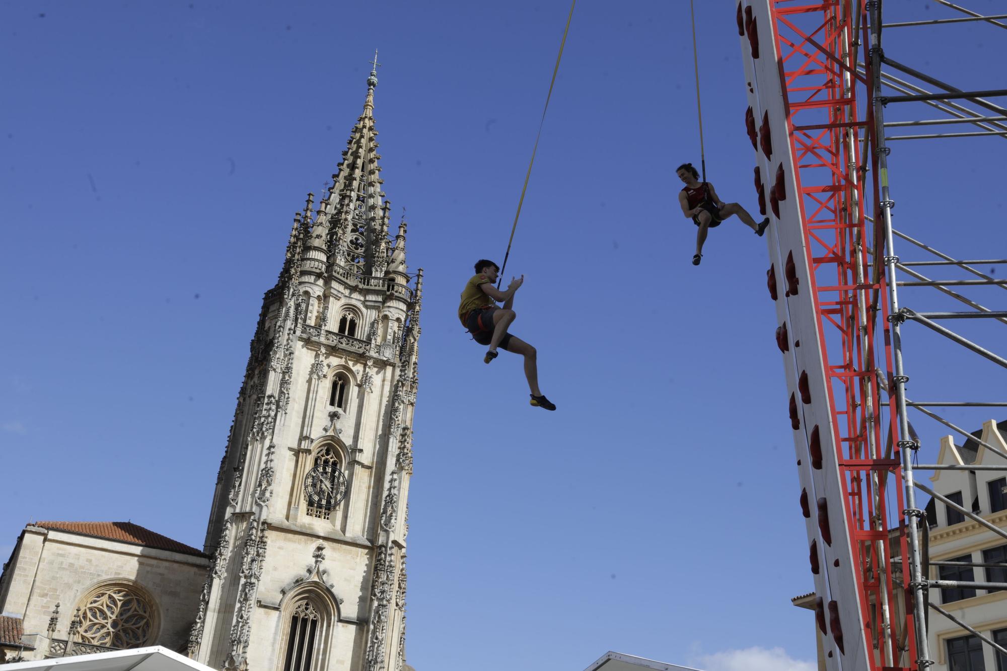 Así se vivió la primera prueba de la Copa de España de escalada en Oviedo