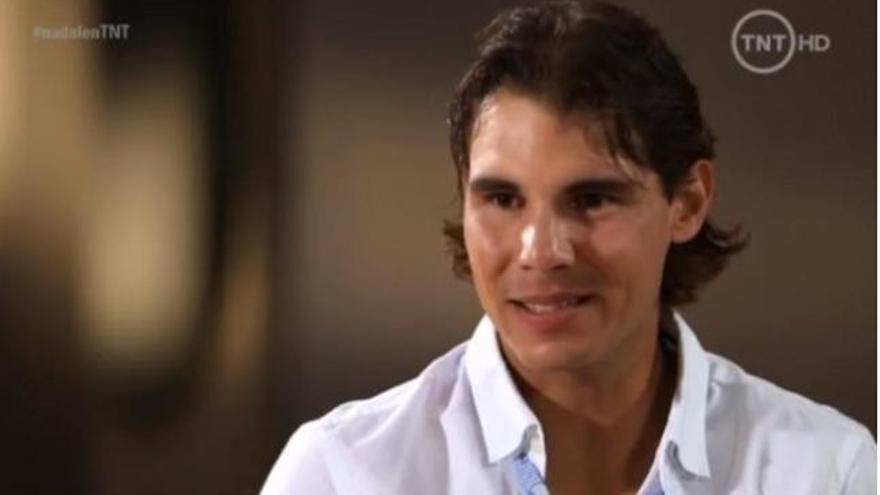 Rafa Nadal durante la entrevista