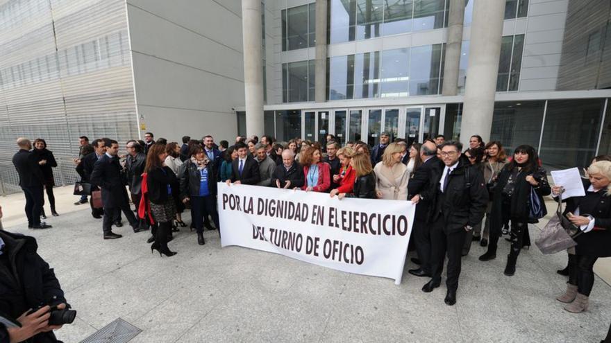 Imagen de una protesta pasada por el turno de oficio. | L.O.