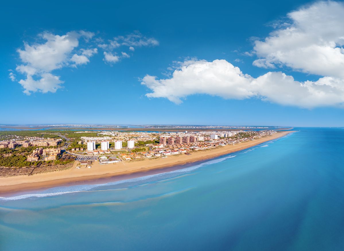 Vista áerea de Punta Umbría, en Huelva.