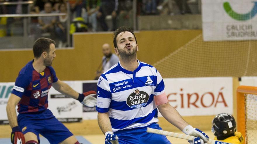 Dava Torres, en 2019, con la camiseta blanquiazul del Deportivo Liceo. |  // CASTELEIRO/ROLLER AGENCIA