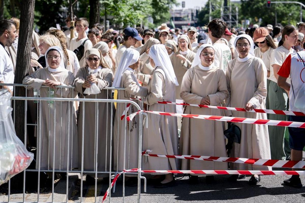 Ambiente en Madrid por la visita del Papa León XIV