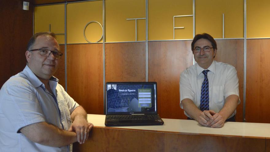 Antoni Piñar i Josep Barrull, representants dels hotelers.