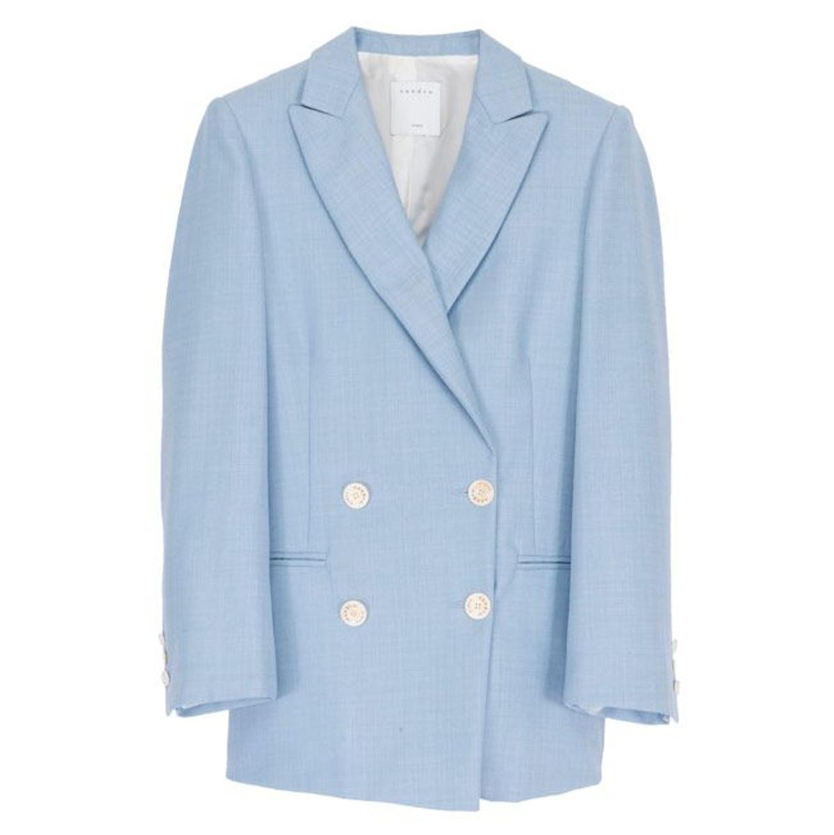 Chaqueta de sastre azul pastel de Sandro