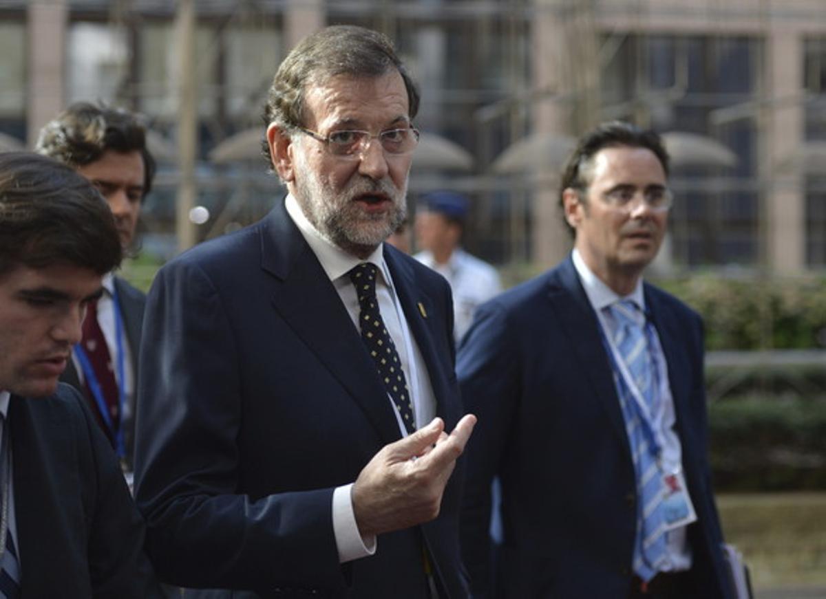 Mariano Rajoy, aquest dimecres, a Brussel·les.