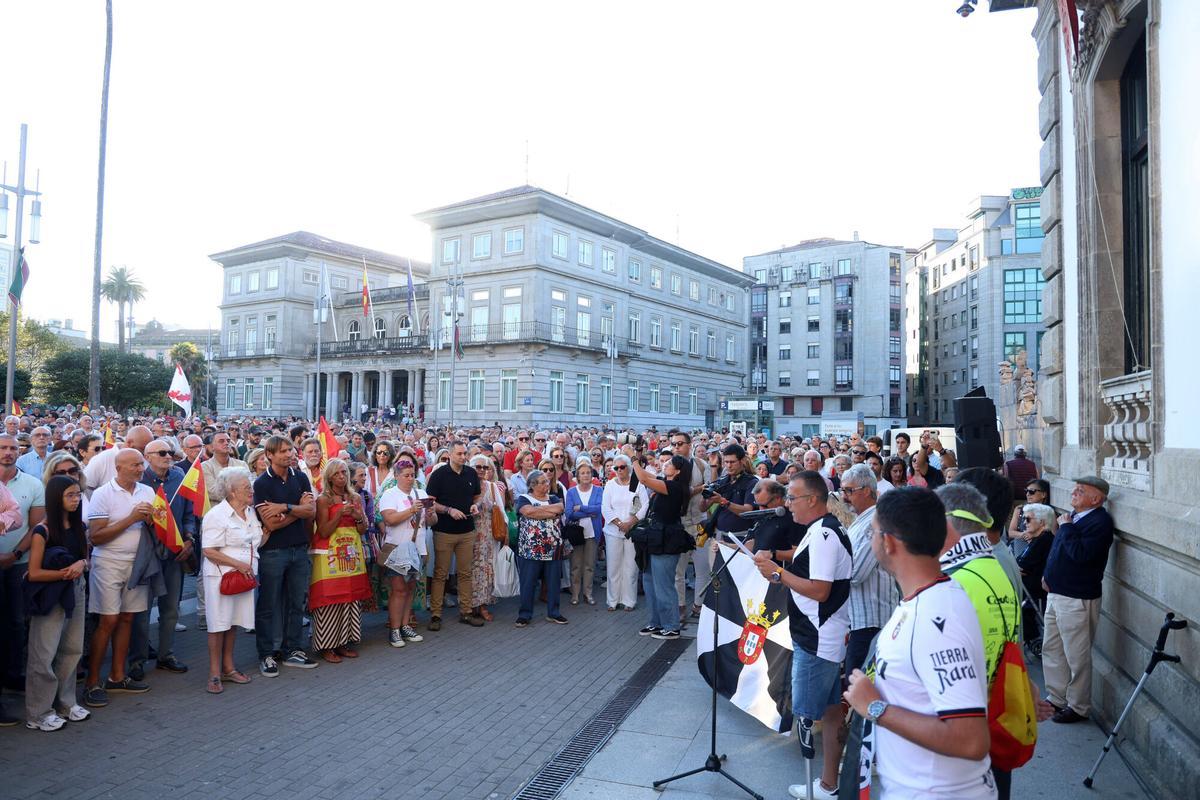 Manifestación por Ceuta en Pontevedra, con Mariano Rajoy