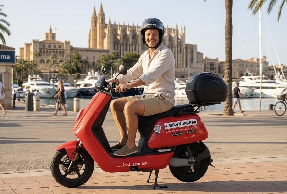 Una plataforma de movilidad ofrecerá motos eléctricas gratis en Palma durante todo un día.