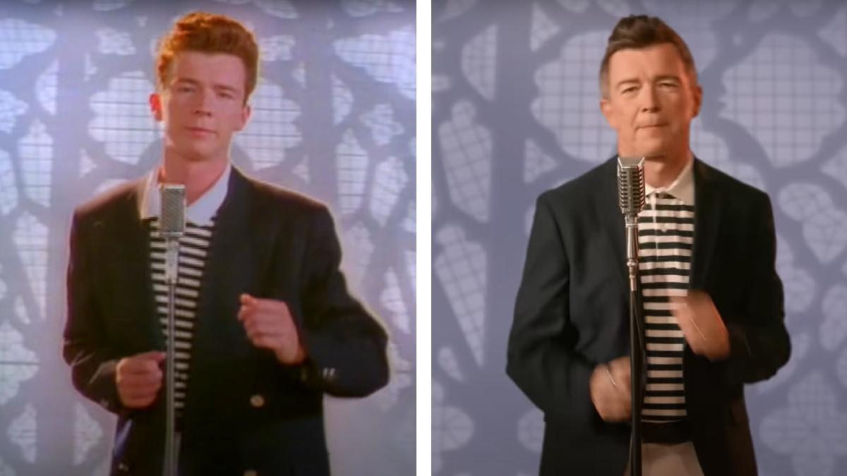 Rick Astley recreando el 'Never gonna give you up'