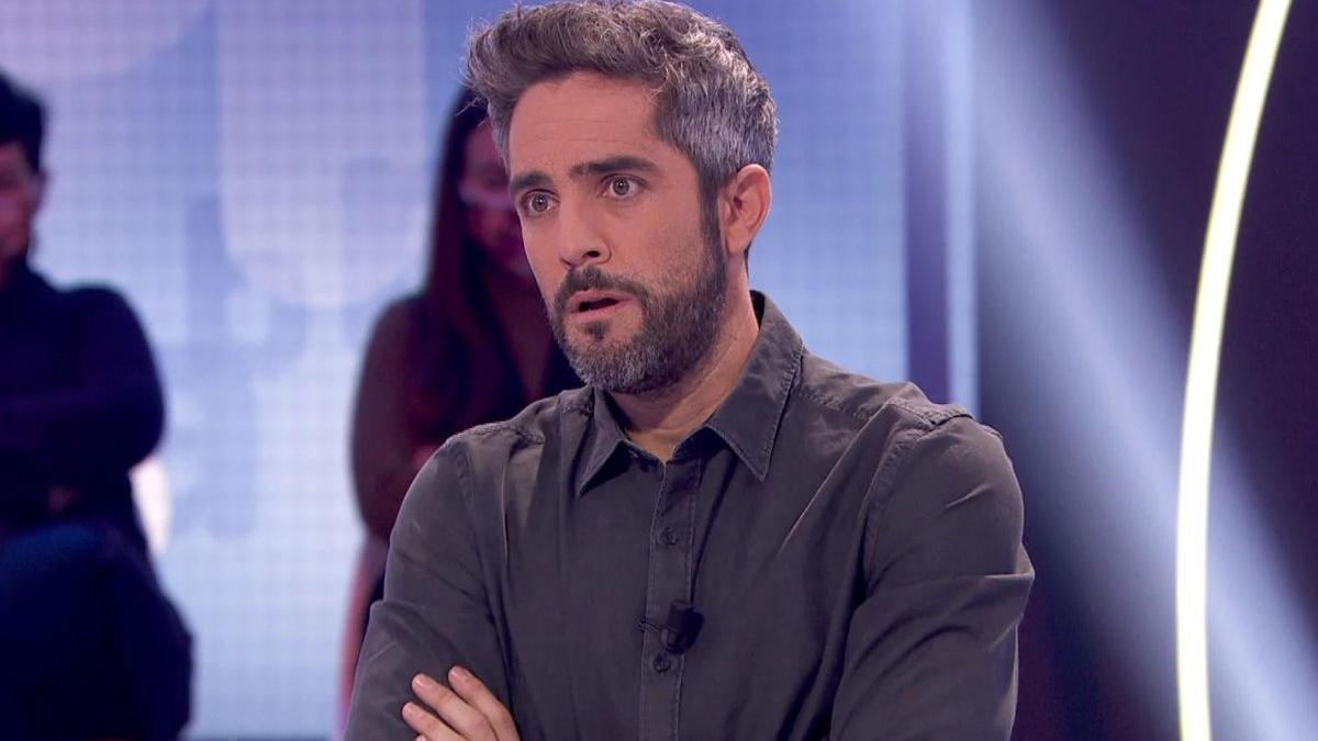 Roberto Leal, el presentador de Pasapalabra, con cara de circunstancias.
