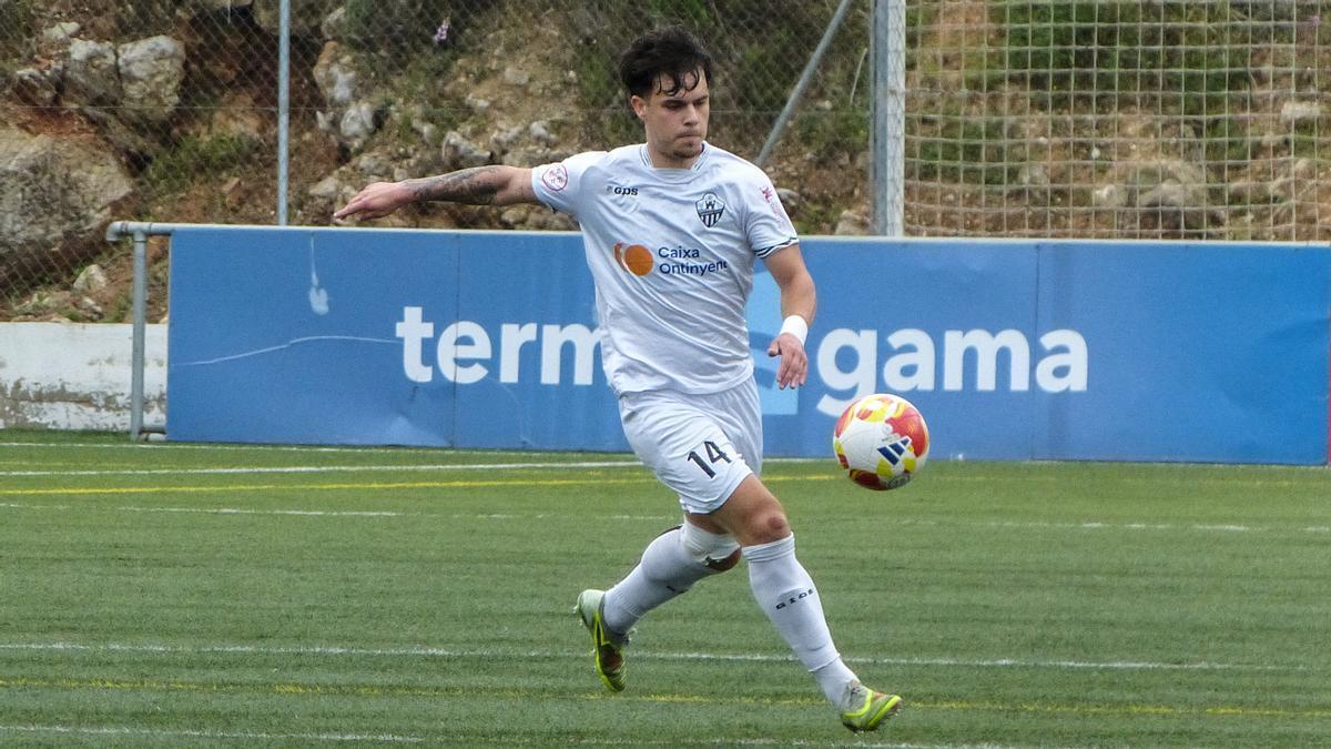 El jugador del Ontinyent 1931 Jorge García, que será baja en el último partido de liga.